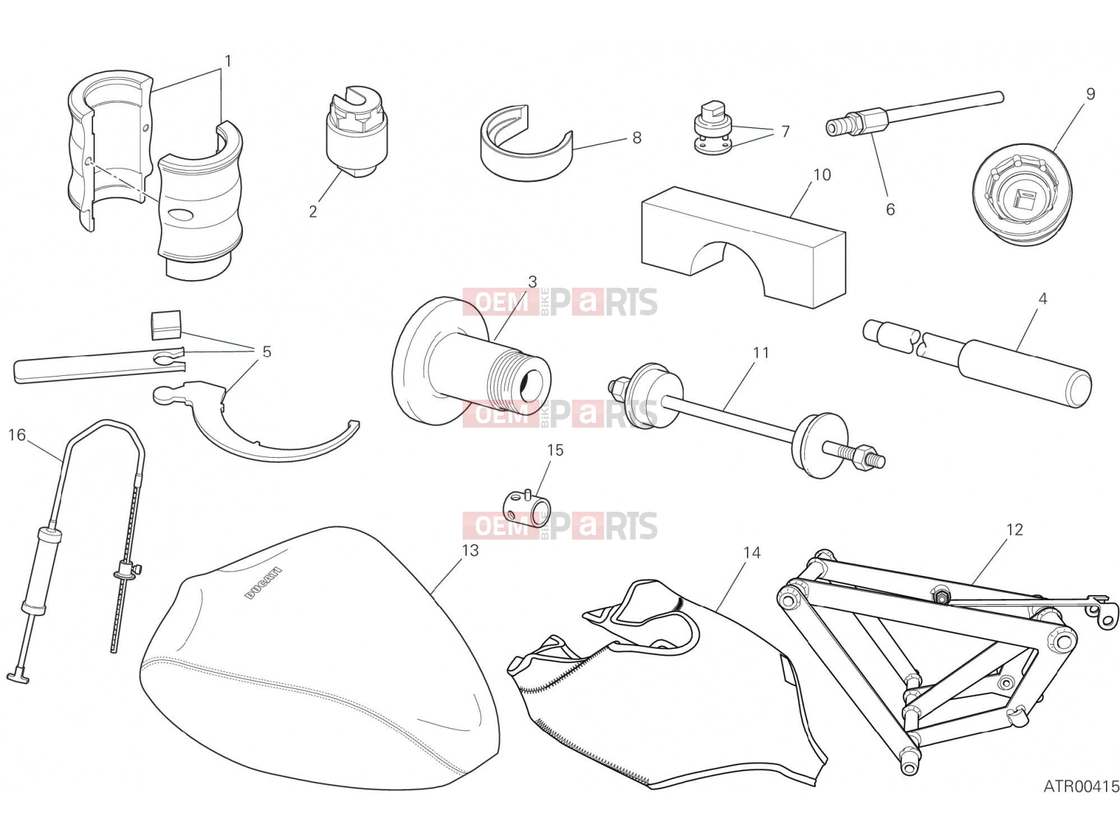 DUCATI 2021 Panigale V4 WORKSHOP SERVICE TOOLS (FRAME) [MOD:PANV4]