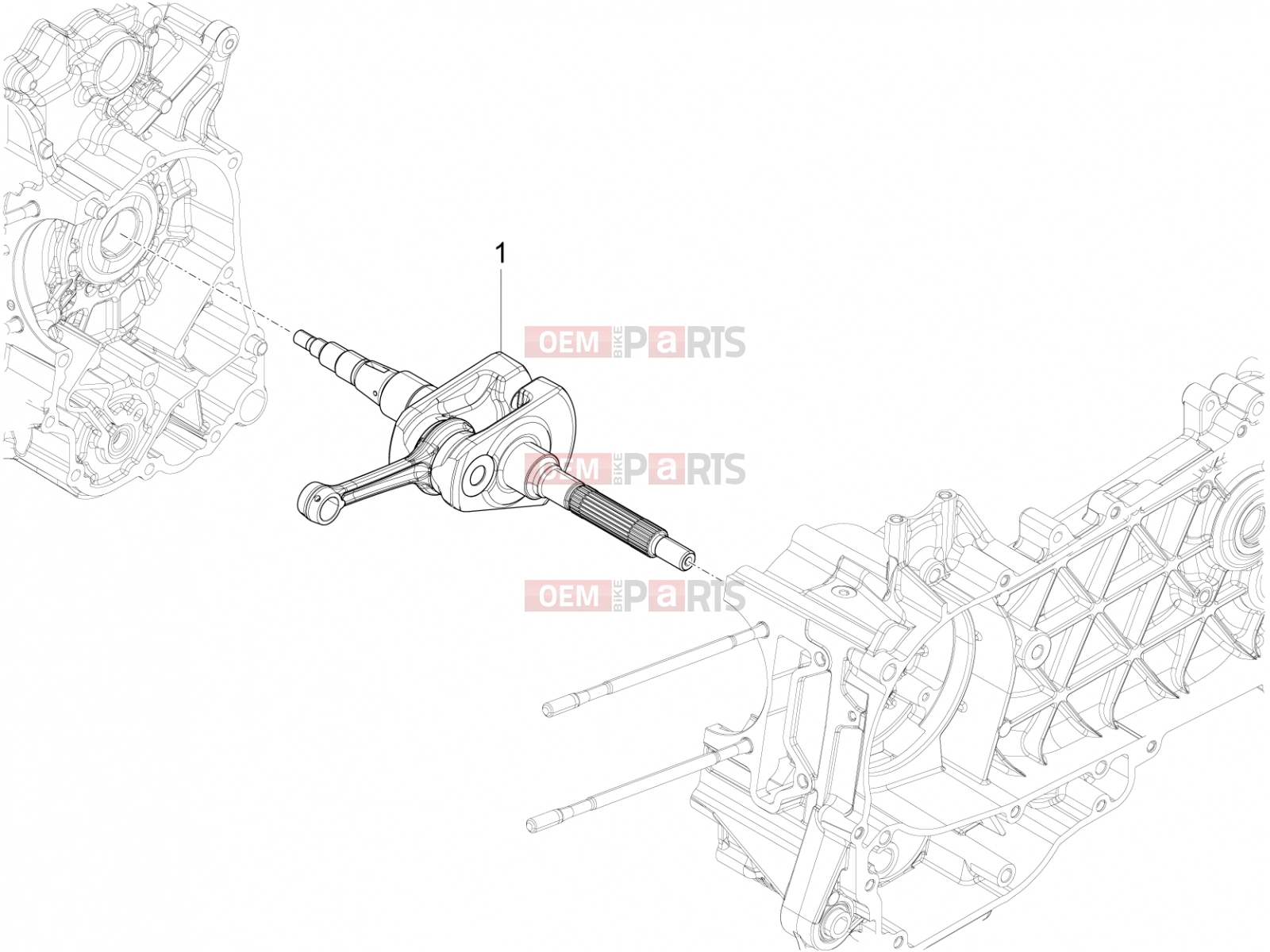 Engine » Crankshaft - Piaggio Liberty 150 2021