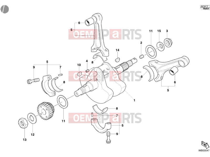 DUCATI 2003 Multistrada 1000 CRANKSHAFT » ENGINE CASE