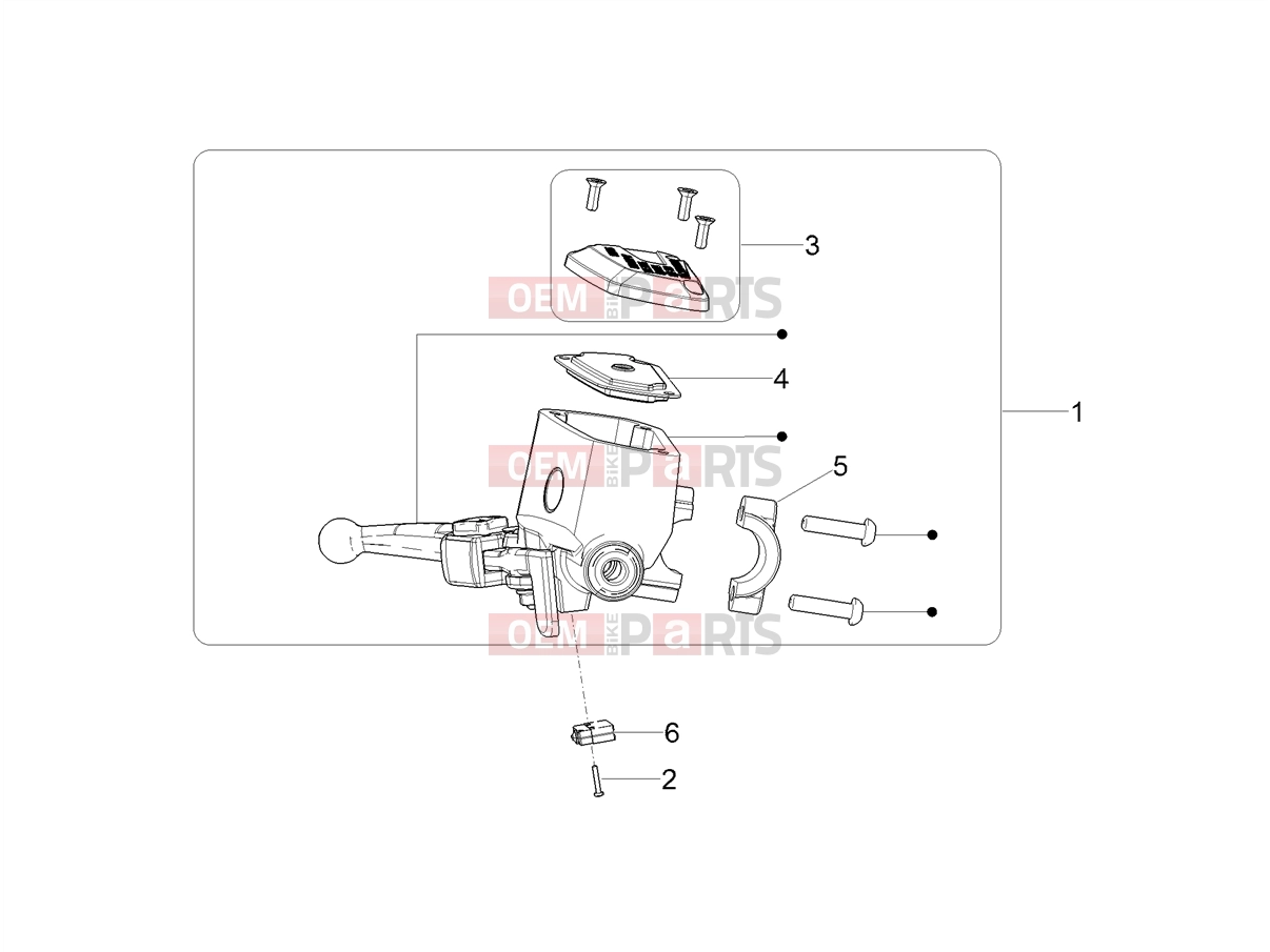  Brake system » Front master cilinder - Motoguzzi Eldorado 1400 ABS 2021