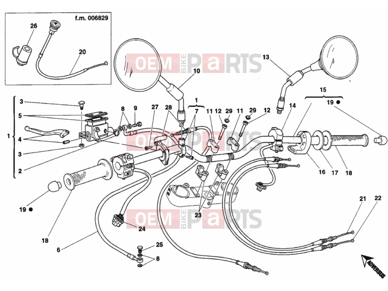 DUCATI 2003 Monster 400 HANDLEBAR » HANDLE BAR