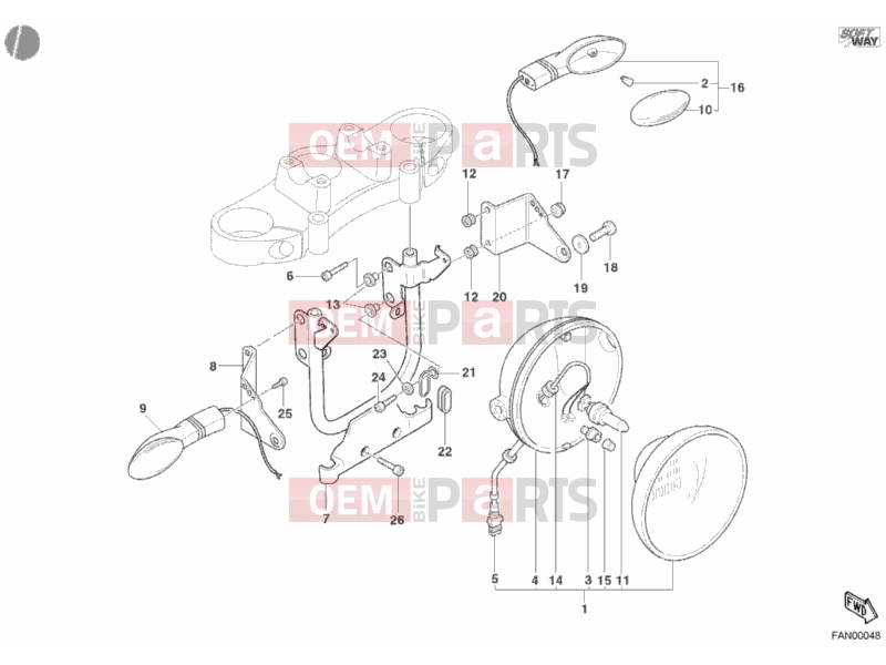 DUCATI 2003 Monster 620 HEADLIGHT » LIGHTING SYSTEM