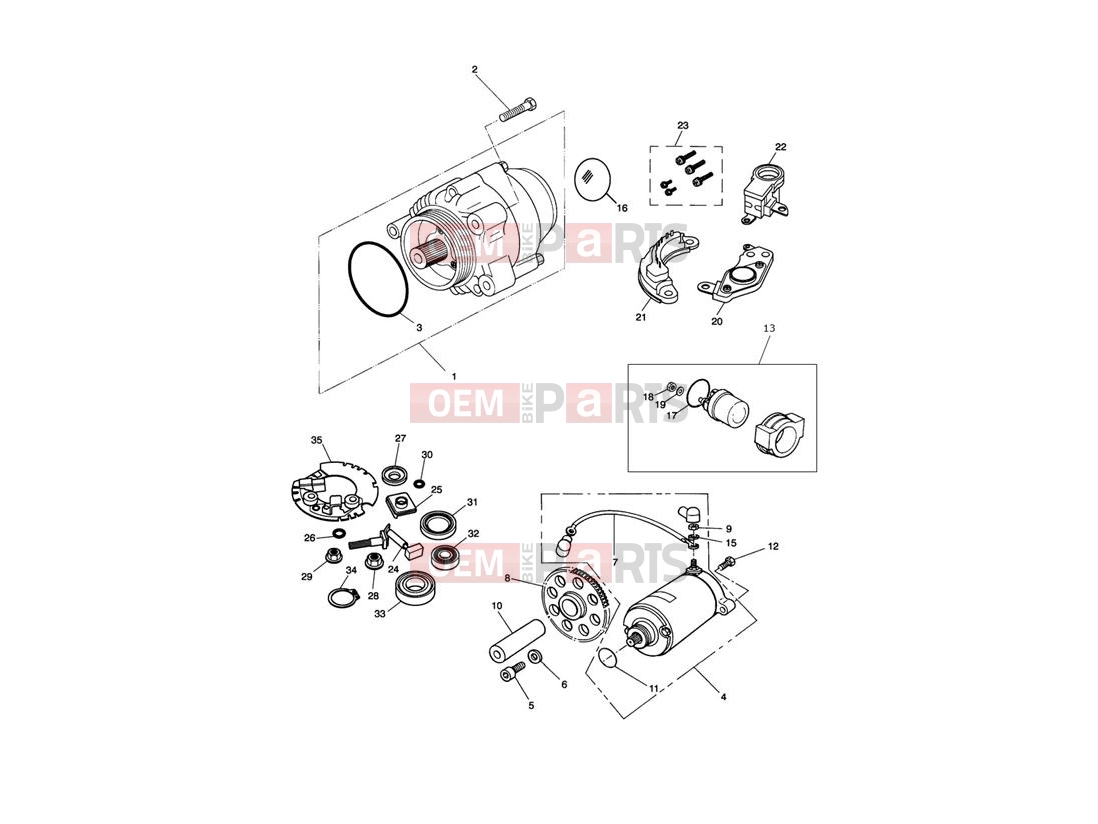 Triumph 1993 TRIDENT Alternator & Starter