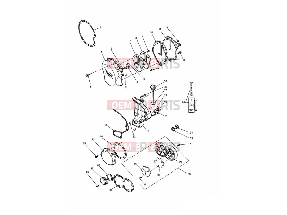 Triumph 1997 TRIDENT Engine Covers Black 4902 »