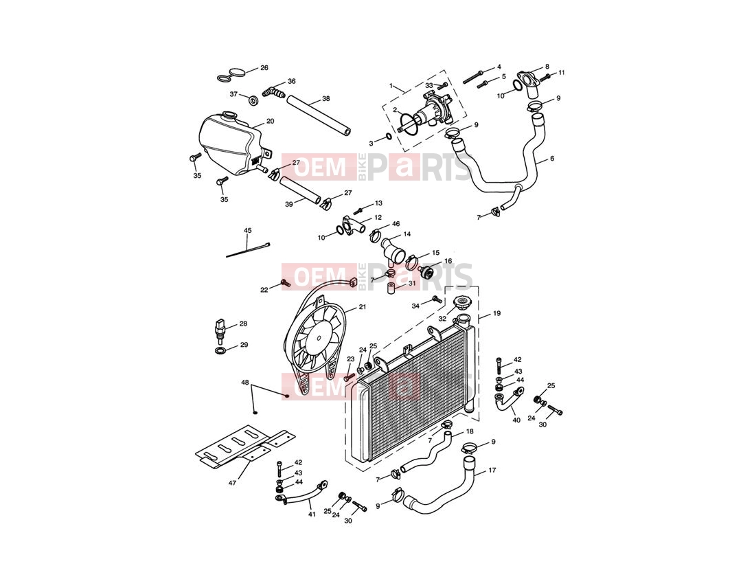 Triumph 2003 SPEED FOUR Cooling System