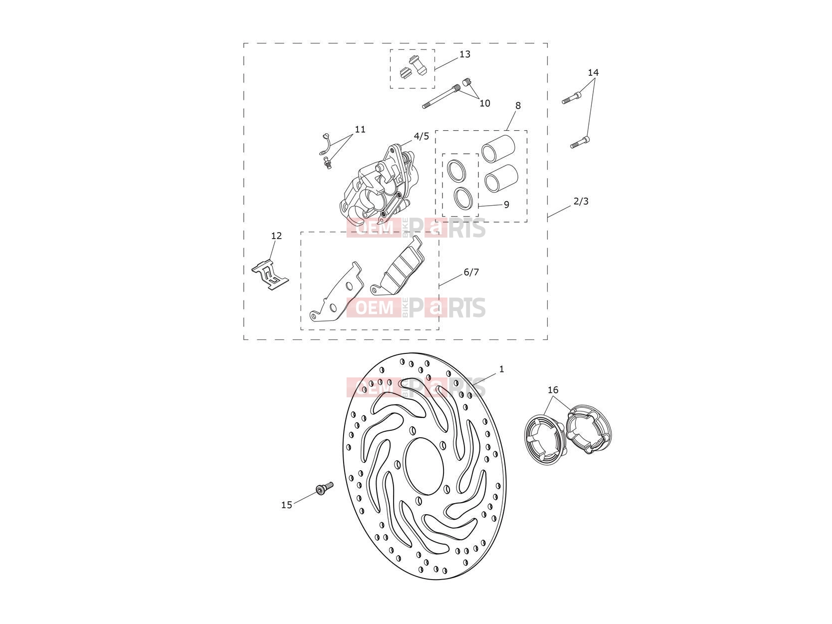 Triumph 2017 THRUXTON Front Brake Caliper & Disc