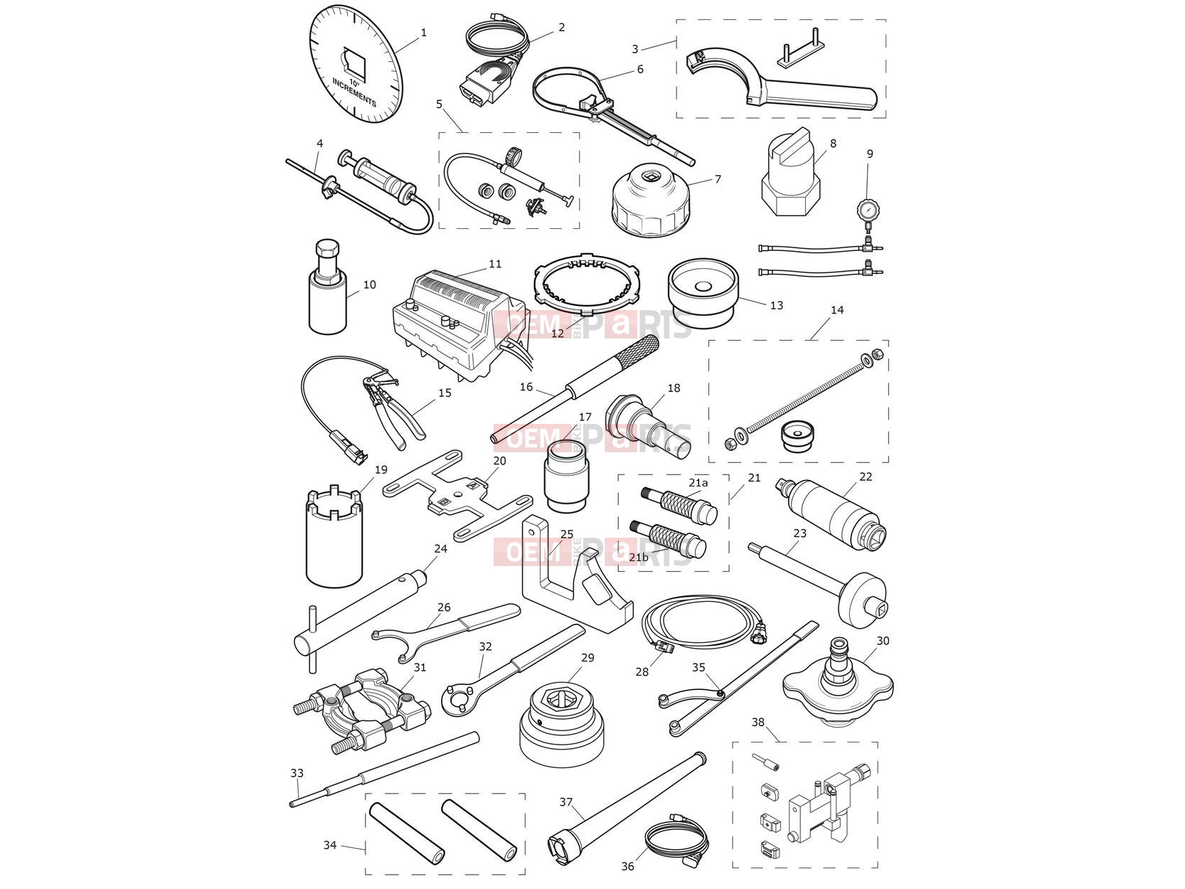 Triumph 2018 THRUXTON Service Tools