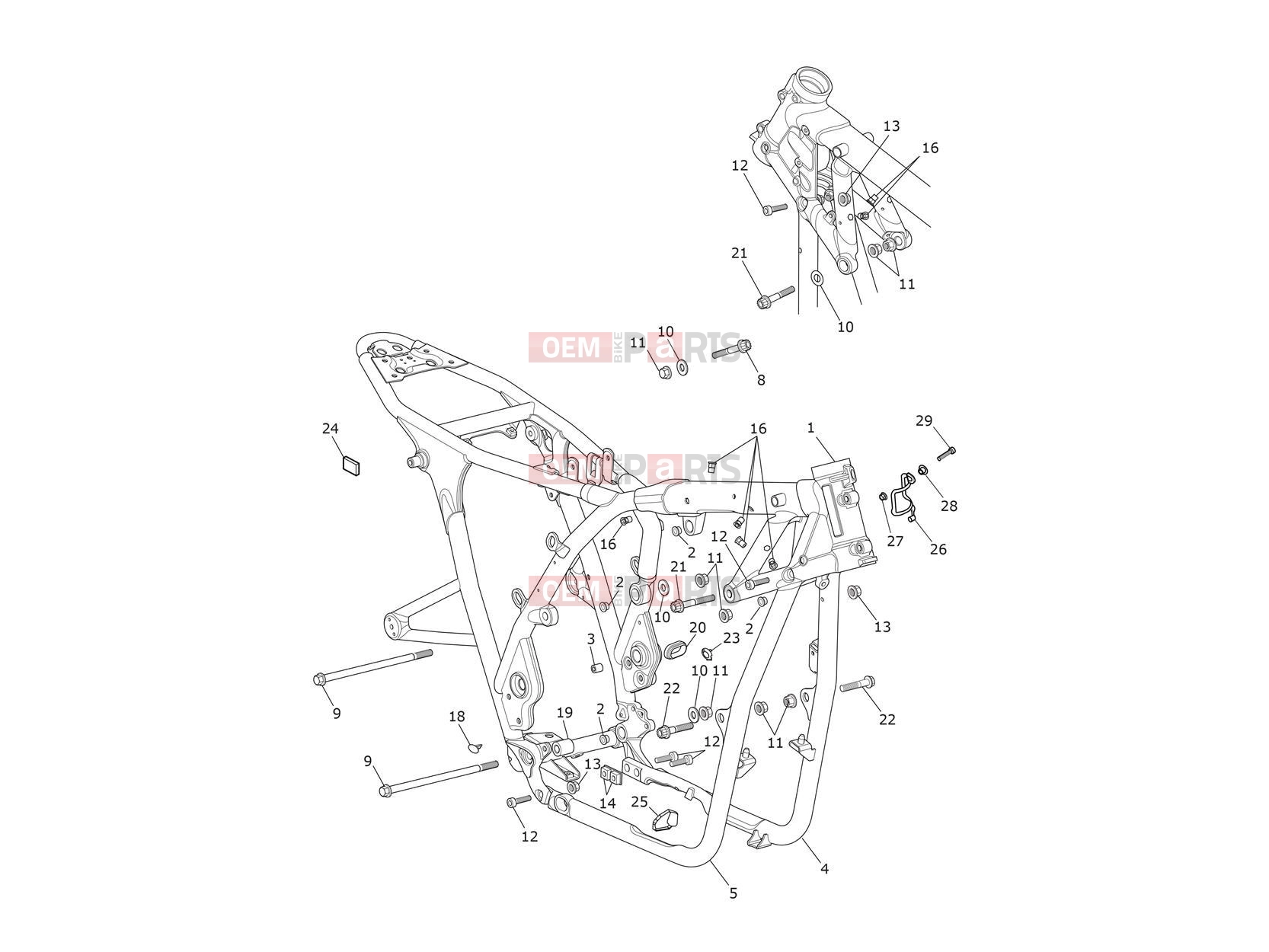 Triumph 2017 THRUXTON R Main Frame Assembly