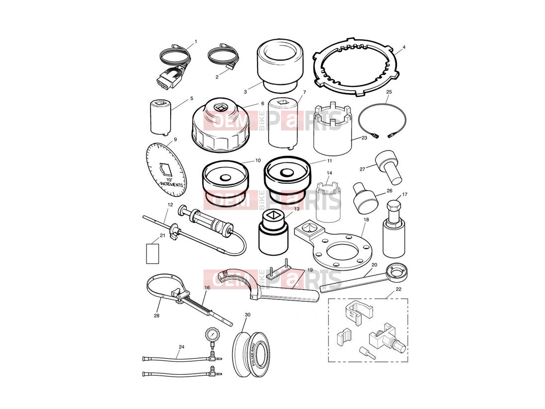 Triumph 2005 SPRINT ST 208167 > Service Tools