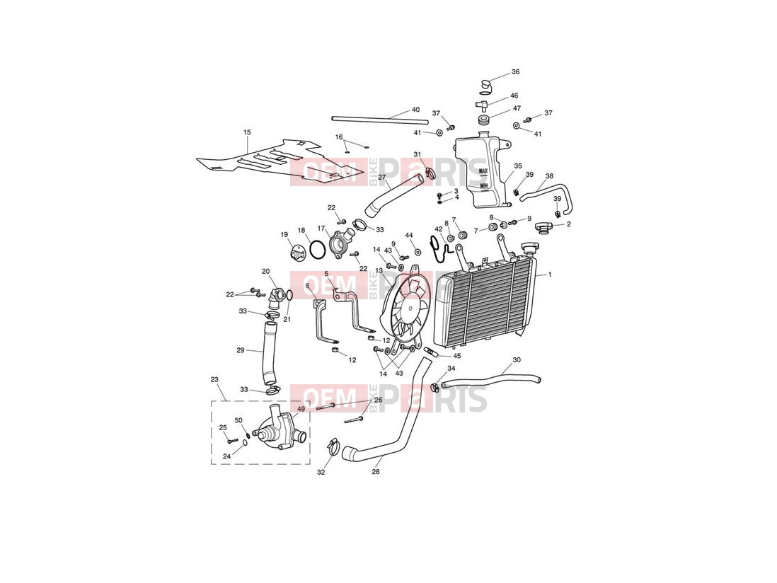 Triumph 2005 SPRINT ST 208167 > Cooling System