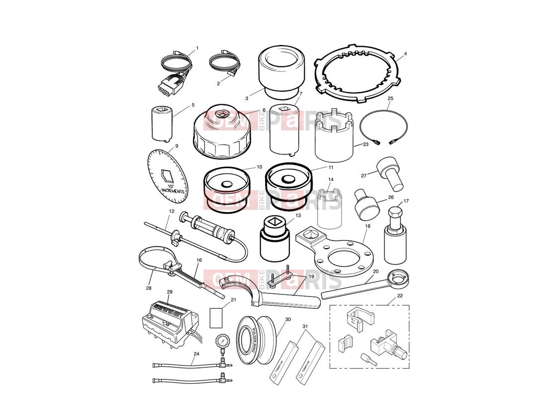 Triumph 2012 SPRINT GT Service Tools