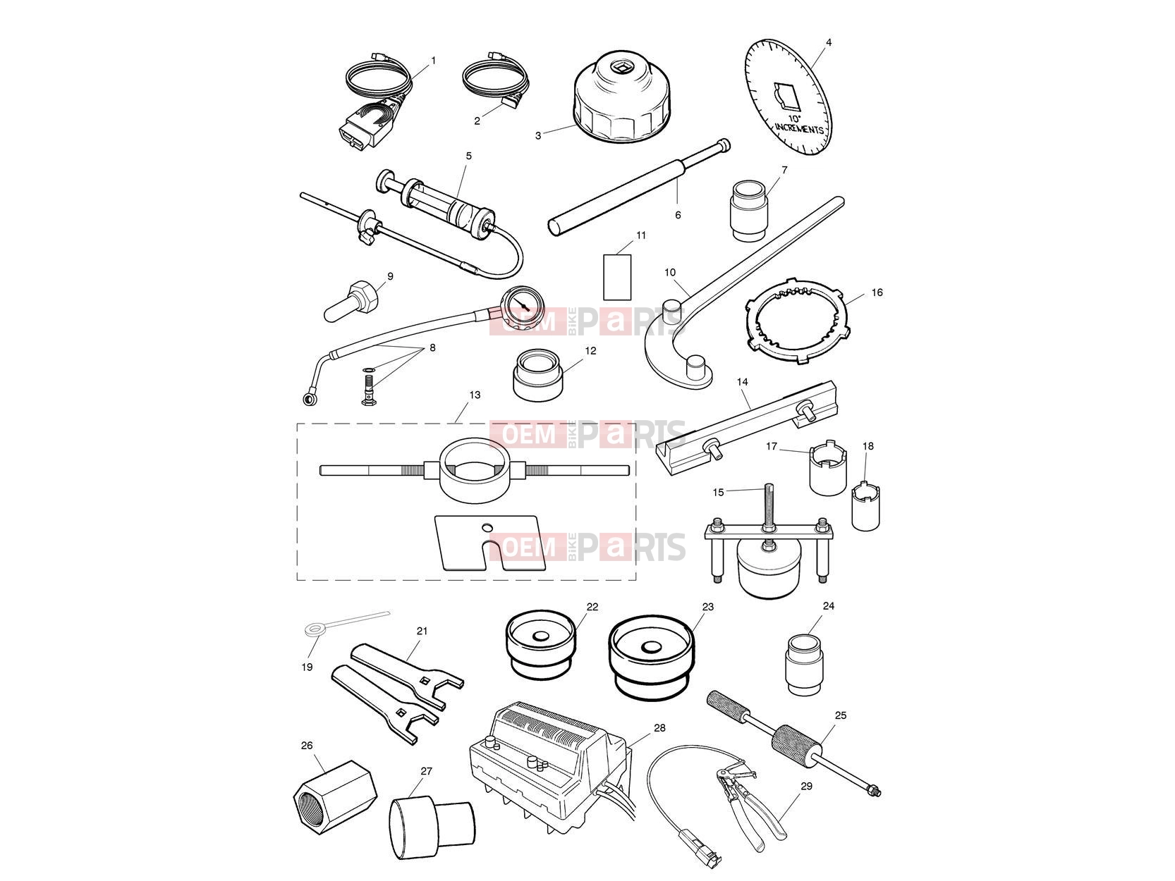 Triumph 2010 ROCKET III TOURING Service Tools