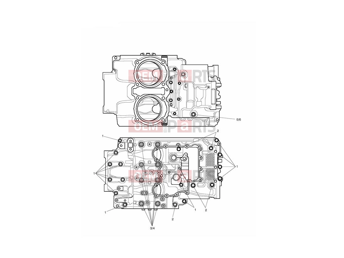Triumph 2014 THUNDERBIRD COMMANDER Crankcase Bolts