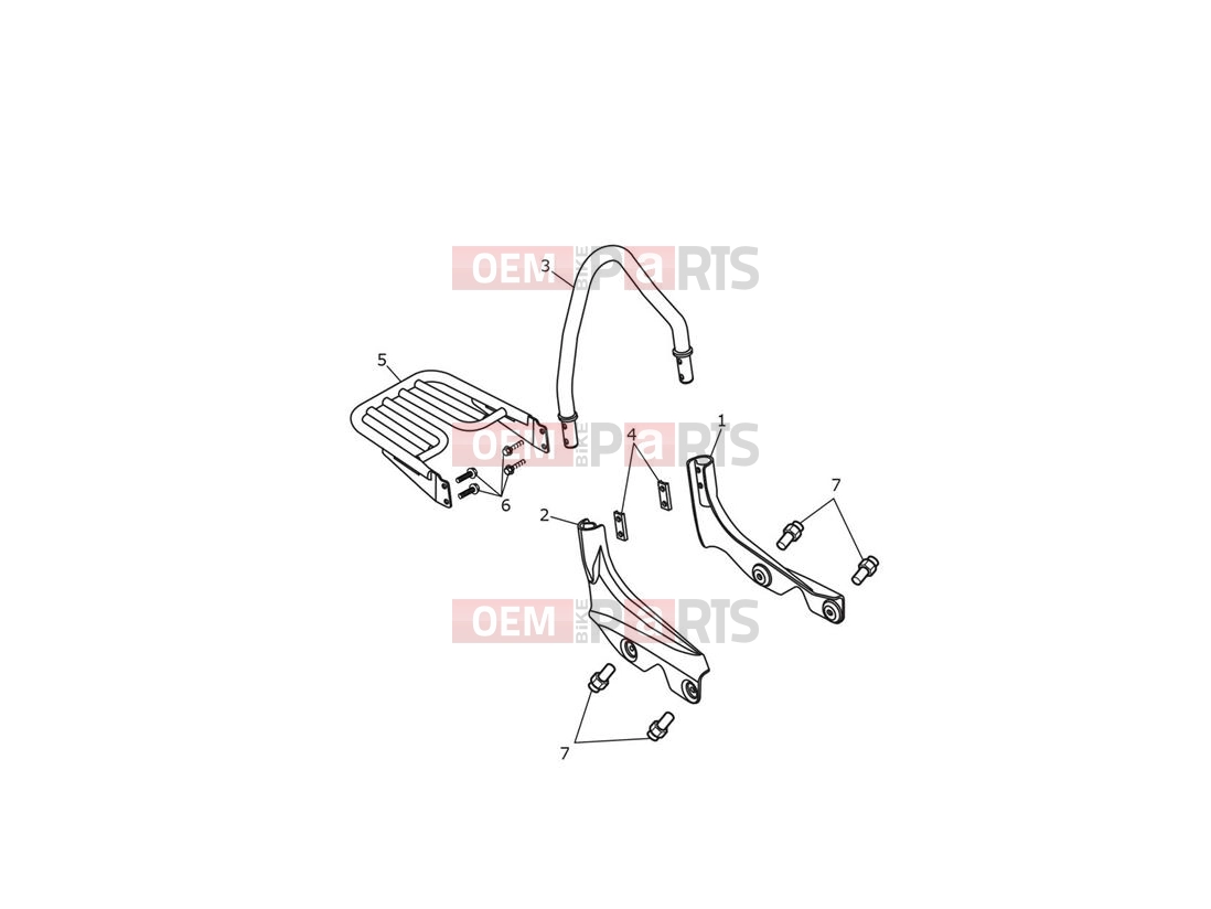 Triumph 2015 THUNDERBIRD LT Sissy Bar & Rack