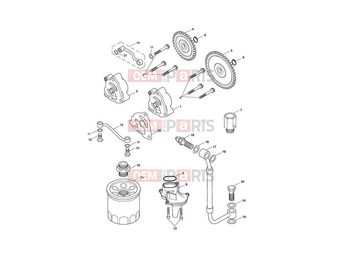 Triumph 2014 SPEEDMASTER EFI Lubrication system