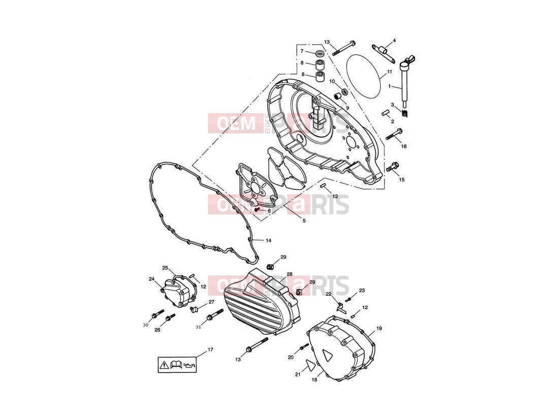 Triumph 2009 SPEEDMASTER EFI Engine Covers
