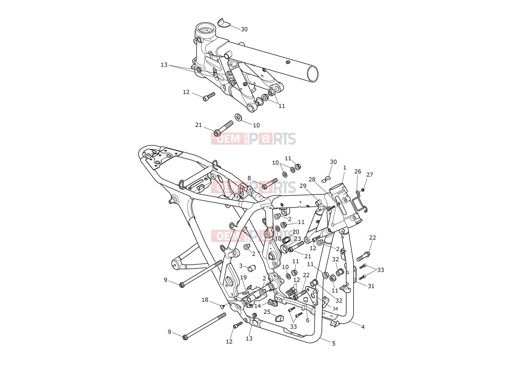 Triumph 2019 SPEED TWIN Main Frame Assembly