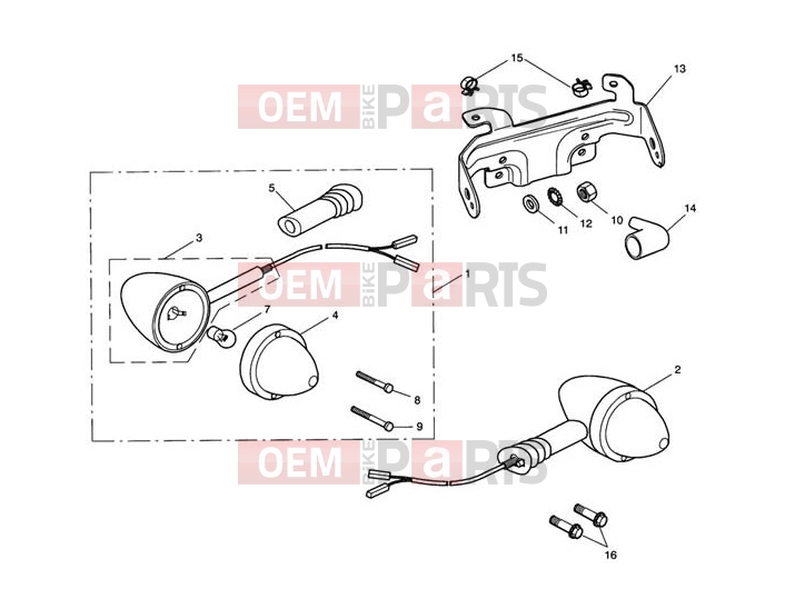 Triumph 2014 SCRAMBLER EFI Front Indicators