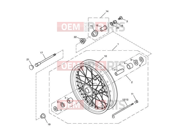 Triumph 2011 SCRAMBLER EFI Front Wheel