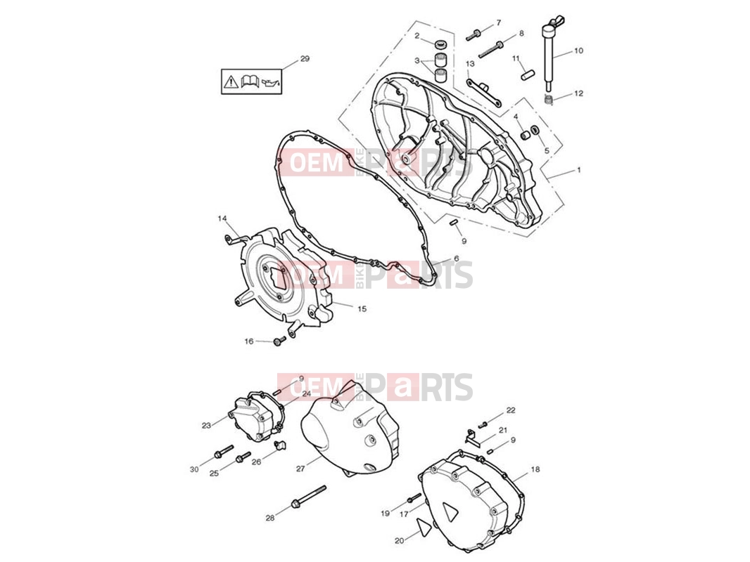 Triumph 2012 SCRAMBLER EFI Engine Covers