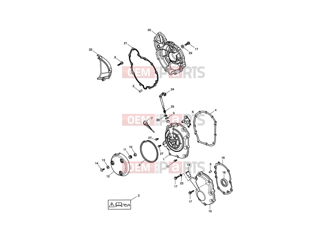 Triumph 2002 TT600 Engine Covers