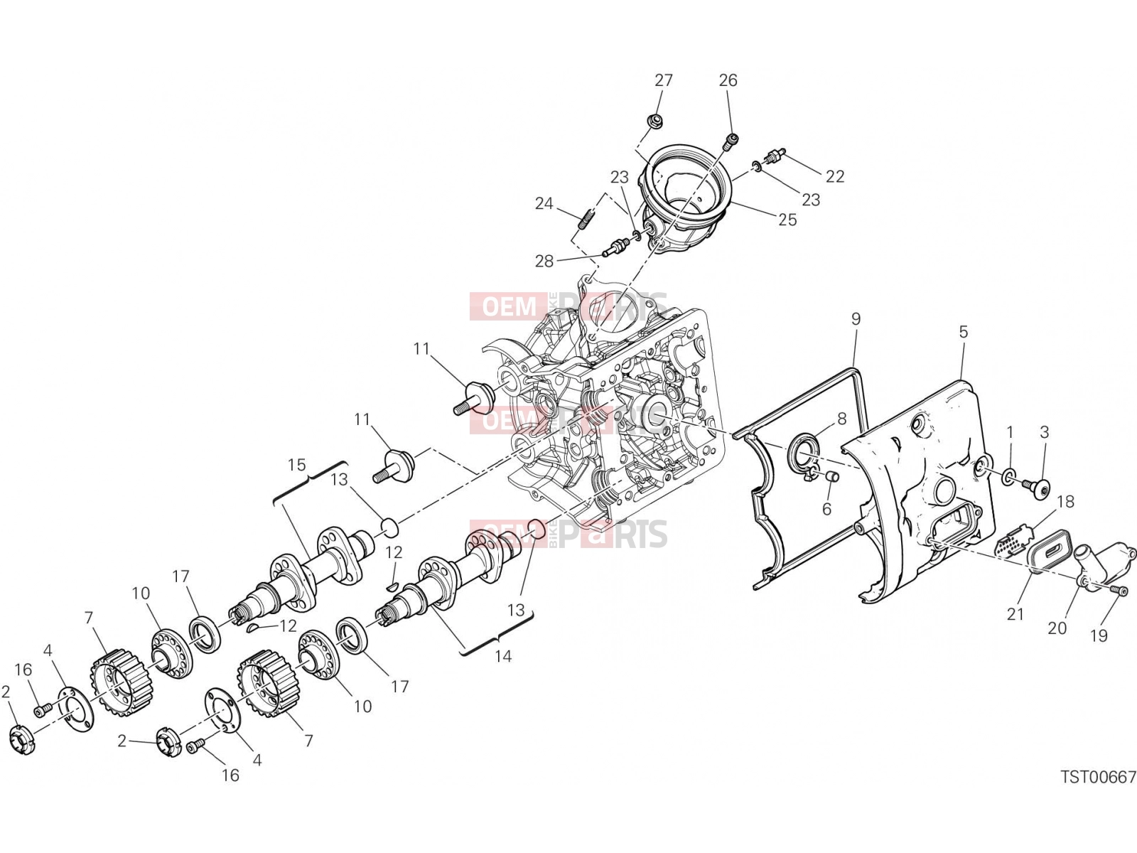 DUCATI 2022 Multistrada V2 HORIZONTAL HEAD – TIMING SYSTEM