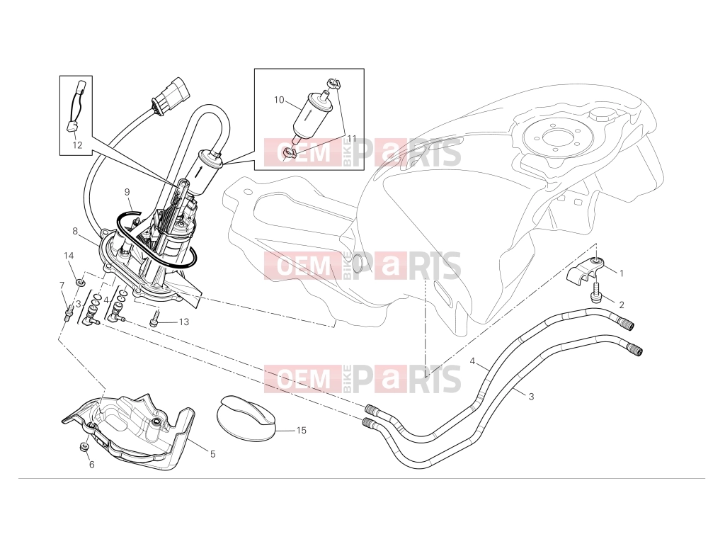 DUCATI 2009 Monster 1100 Fuel system