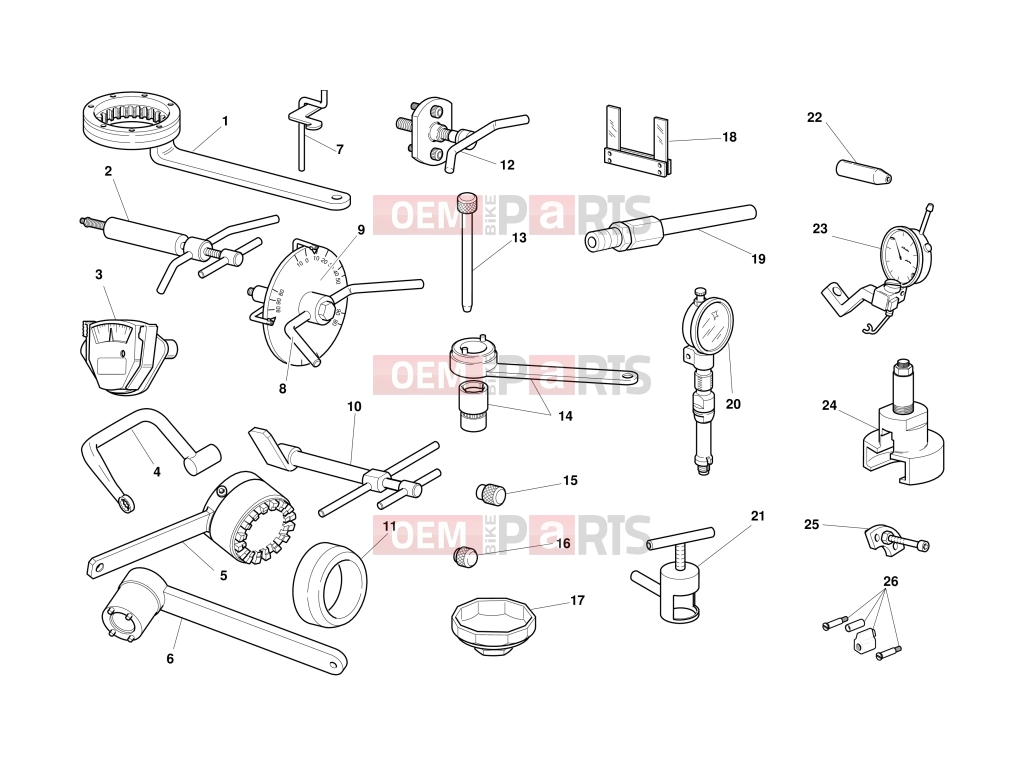 DUCATI 2001 Monster 600 WORKSHOP SPECIAL TOOLS
