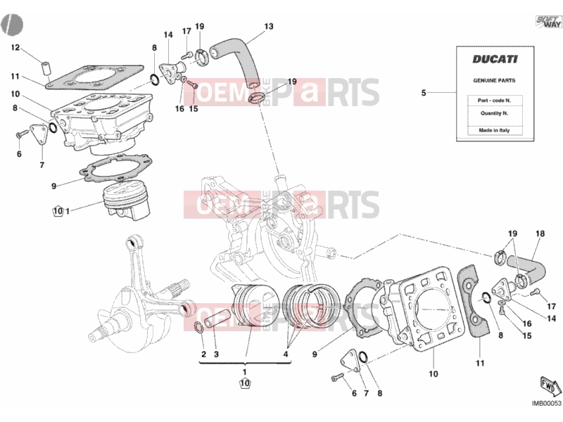 DUCATI 2003 Monster S4R CYLINDER - PISTON » ENGINE CASE