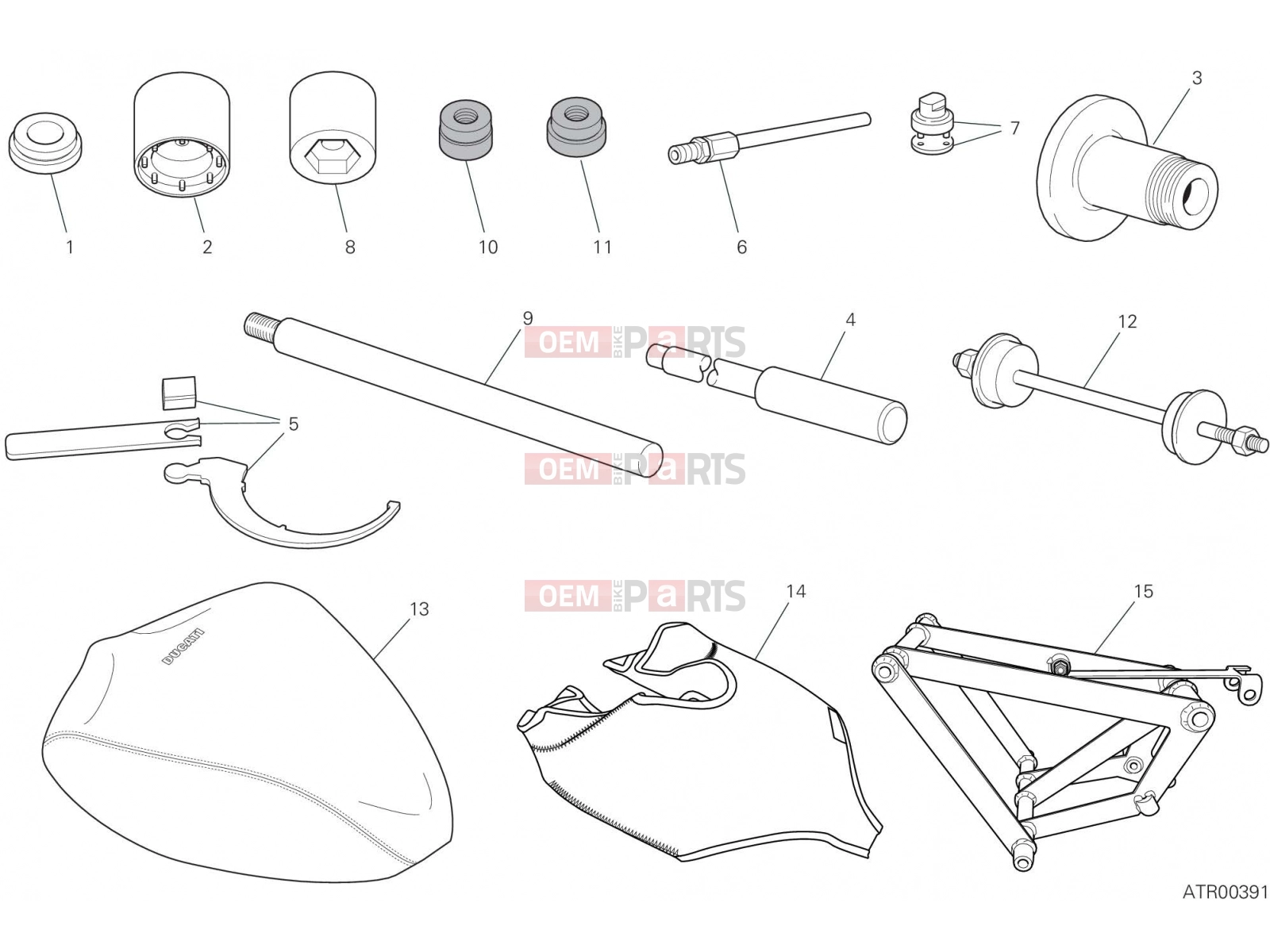 DUCATI 2022 Panigale V4 SP WORKSHOP SERVICE TOOLS (FRAME)