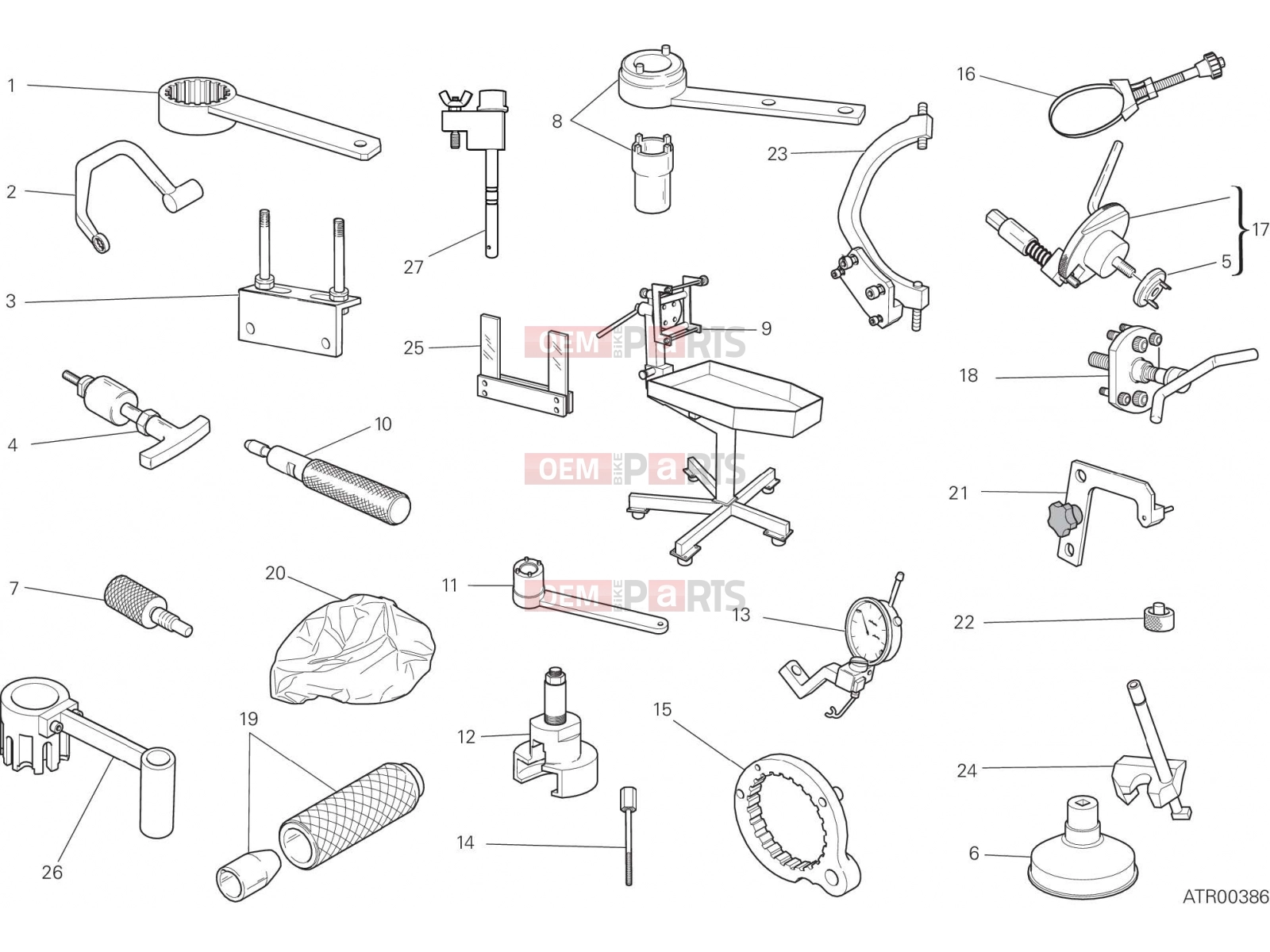 DUCATI 2022 Scrambler Icon WORKSHOP SERVICE TOOLS, ENGINE