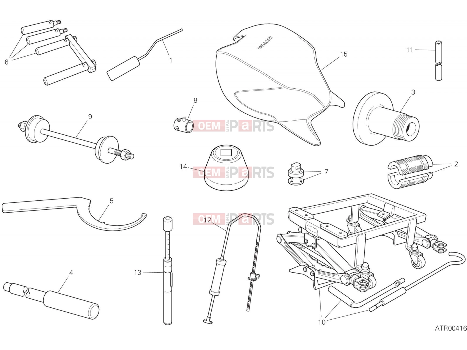DUCATI 2022 XDiavel S WORKSHOP SERVICE TOOLS, FRAME