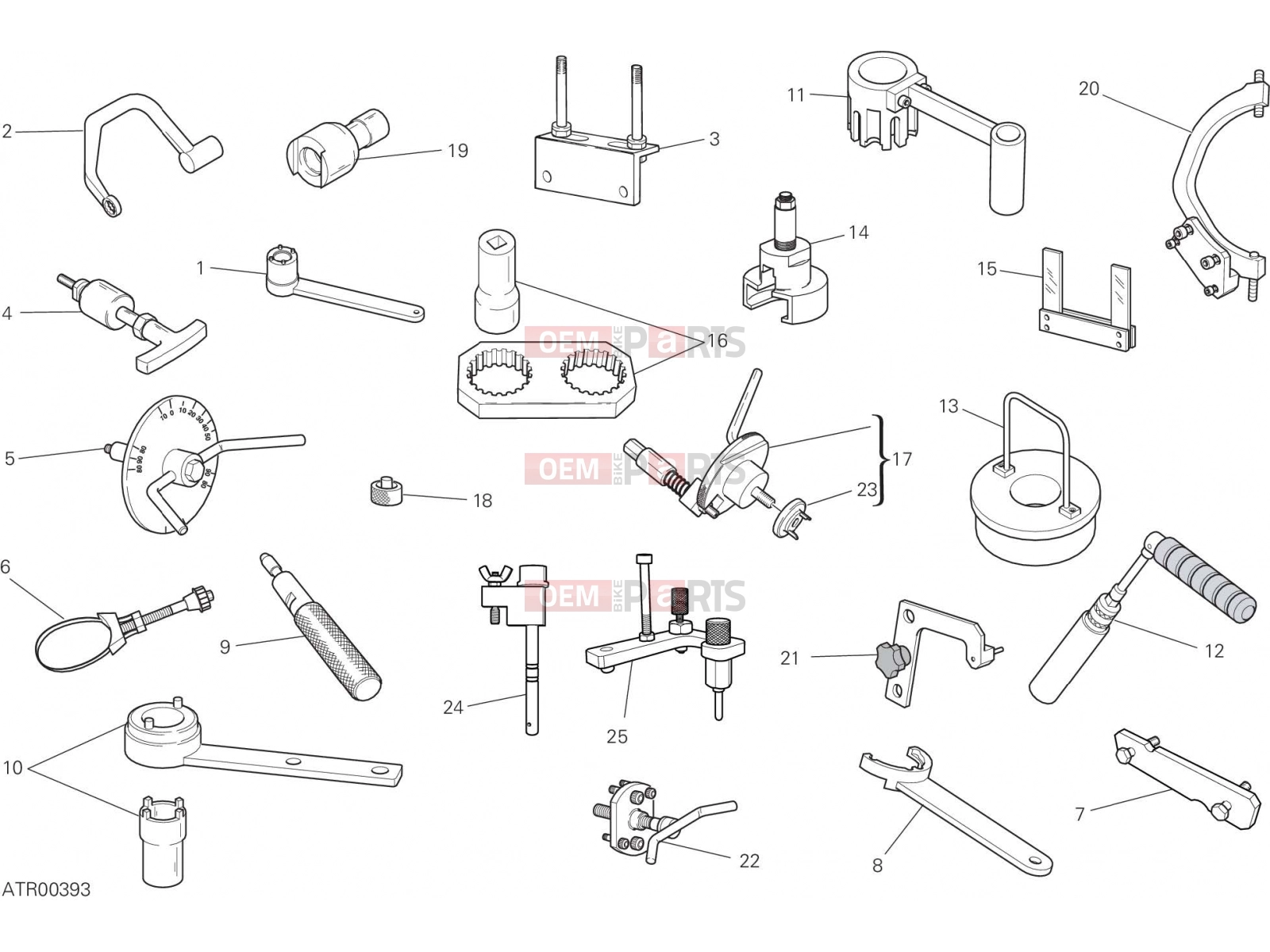 DUCATI 2023 DesertX WORKSHOP SERVICE TOOLS (ENGINE)