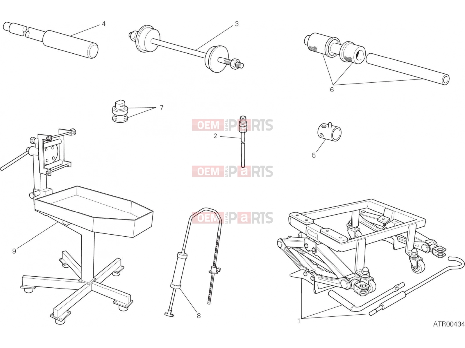 DUCATI 2023 Monster Plus WORKSHOP SERVICE TOOLS (FRAME)