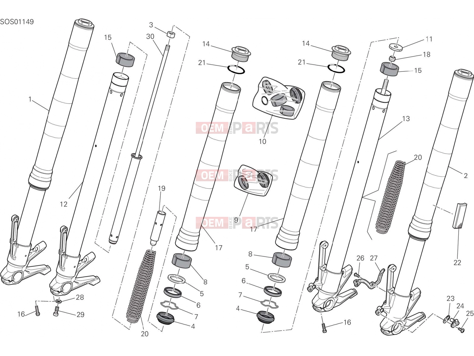 DUCATI 2023 Monster Plus FRONT FORK