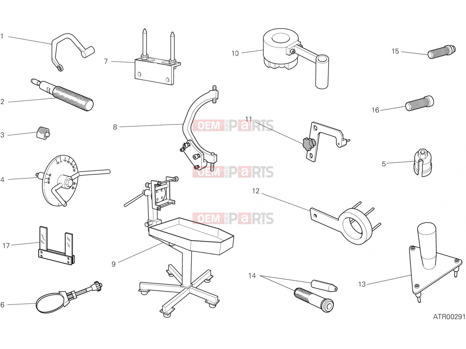 DUCATI 2015 Diavel WORKSHOP SERVICE TOOLS [MOD:DVL]
