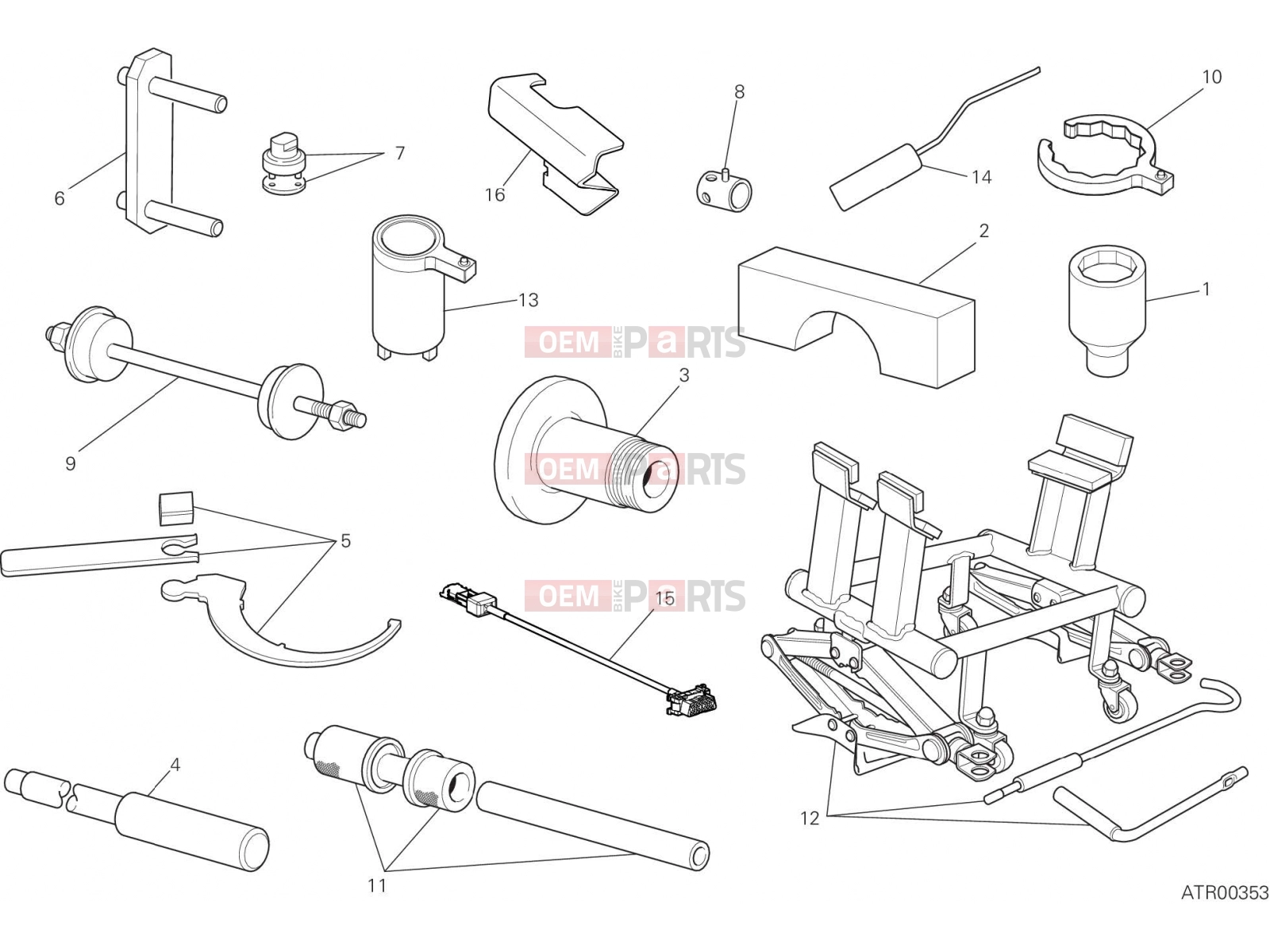 DUCATI 2018 Multistrada 1260 S WORKSHOP SERVICE TOOLS [MOD:MS1260S]