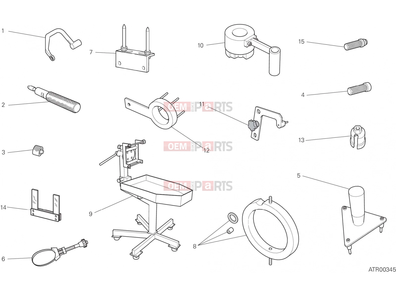 DUCATI 2019 Multistrada 1260 Enduro WORKSHOP SERVICE TOOLS [MOD:MS1260E]