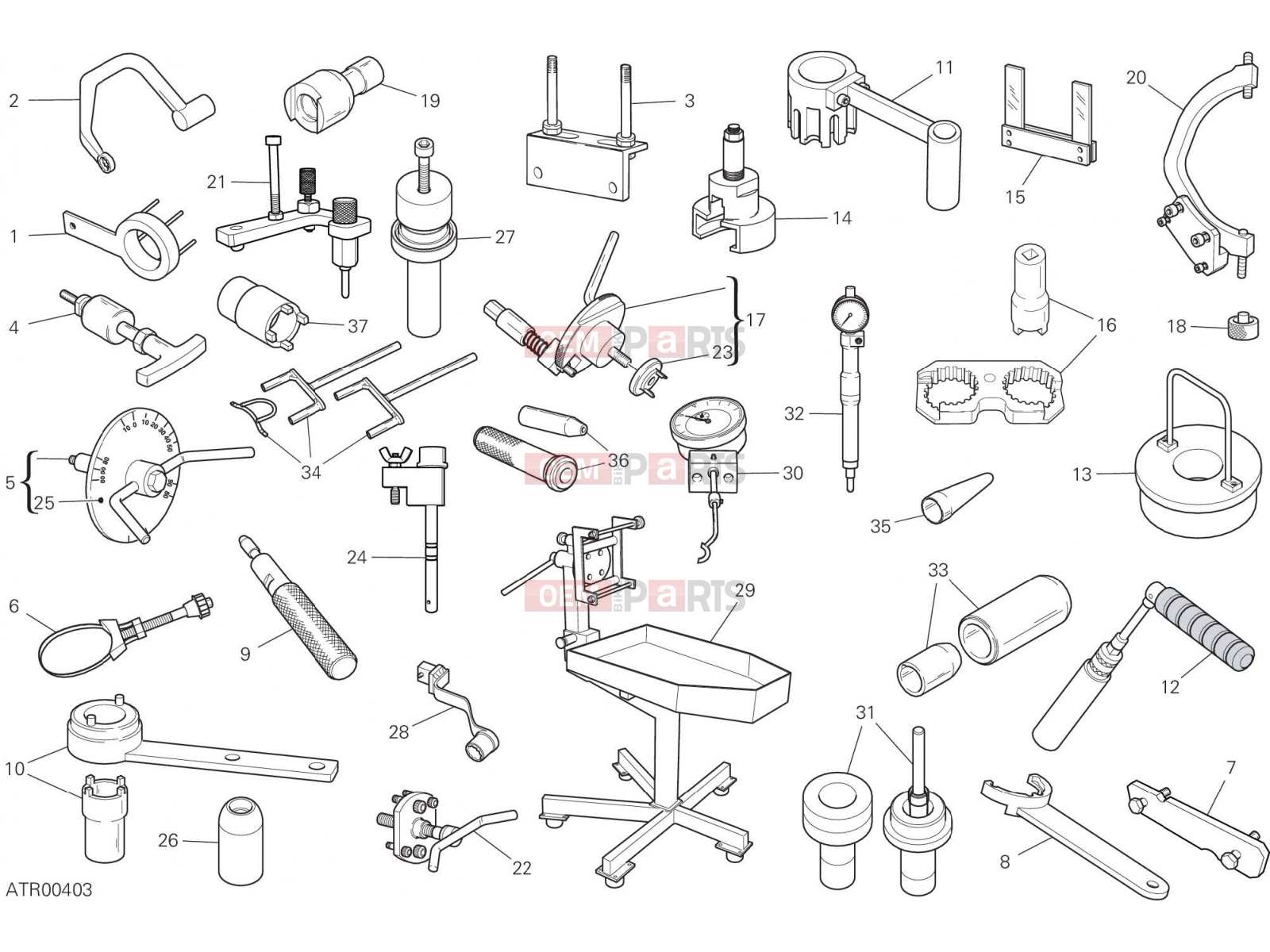 DUCATI 2020 Multistrada 950 S WORKSHOP SERVICE TOOLS [MOD:MS950S]