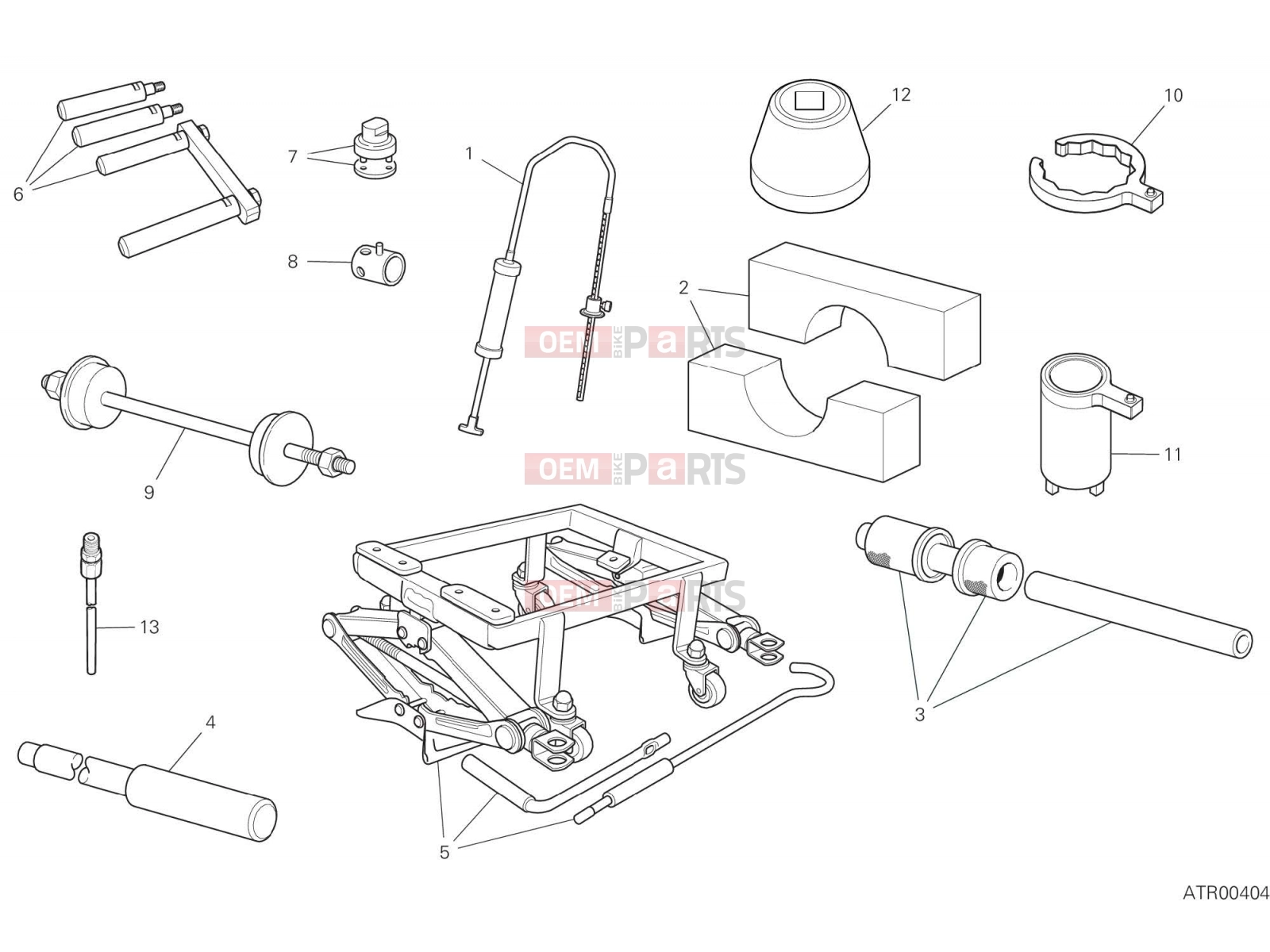 DUCATI 2023 Multistrada V2 WORKSHOP SERVICE TOOLS