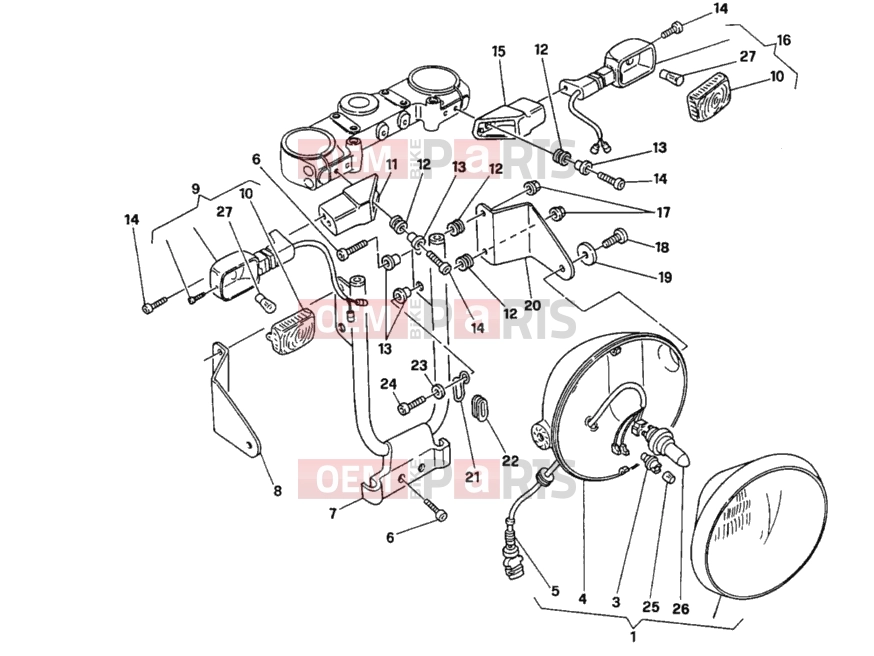 DUCATI 2002 Monster 750 HEADLIGHT » LIGHTING SYSTEM
