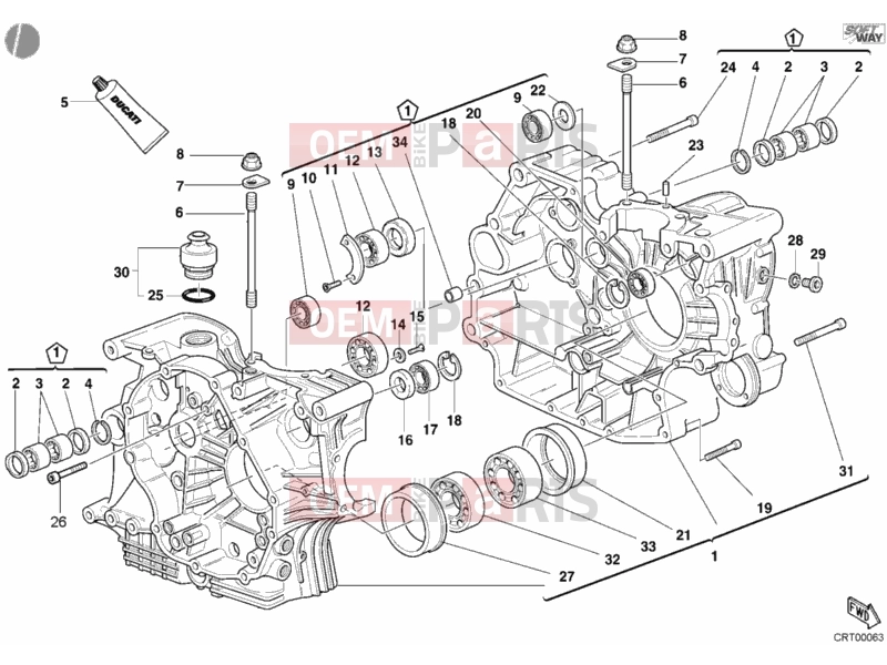DUCATI 2002 Monster S4 CRANKCASE » ENGINE CASE