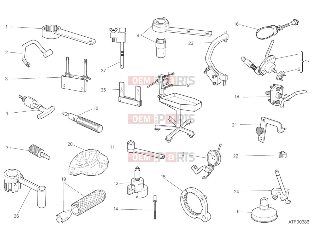 DUCATI 2019 Scrambler Icon WORKSHOP SERVICE TOOLS (ENGINE)
