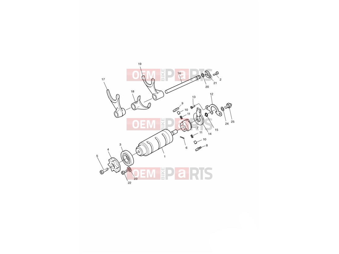 Triumph 1995 THUNDERBIRD Gear Selector Drum
