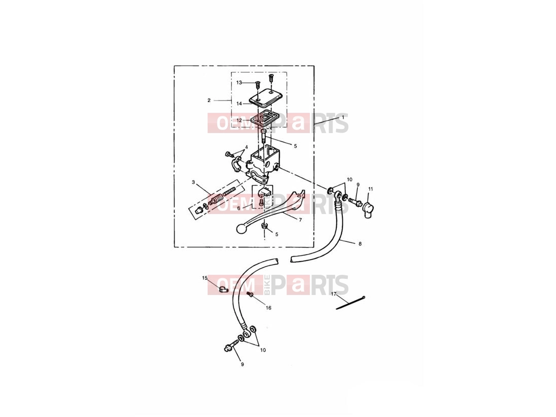 Triumph 1995 THUNDERBIRD Front Brake Master Cylinder