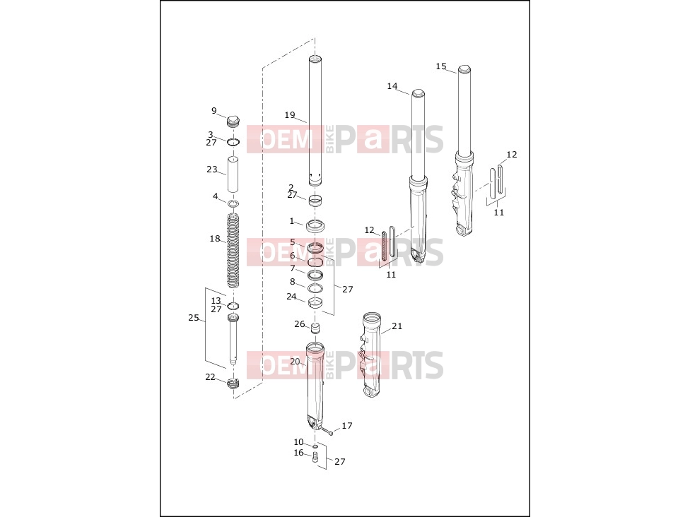 Harley-Davidson 2023 SOFTAIL SOFTAIL BREAKOUT  - FXBR FORK, FRONT - FXBR