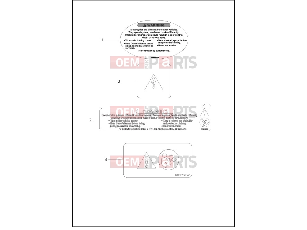 Harley-Davidson 2020 EV EV Livewire - ELW LABELS