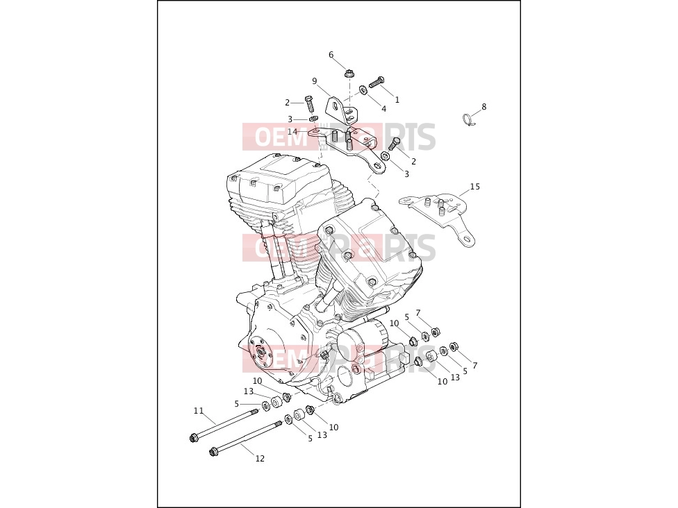 Harley-Davidson 2017 SOFTAIL DELUXE  - FLSTN ENGINE MOUNTS
