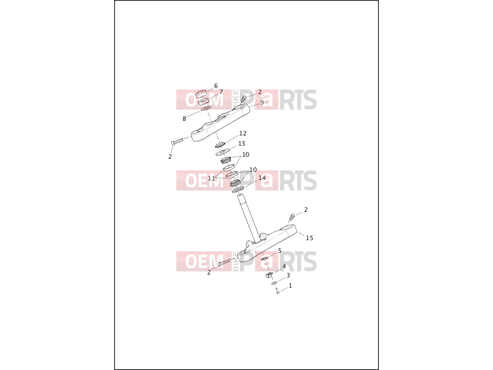 Harley-Davidson 2017 SOFTAIL SLIM  - FLS FORK BRACKETS, FRONT - FXSB