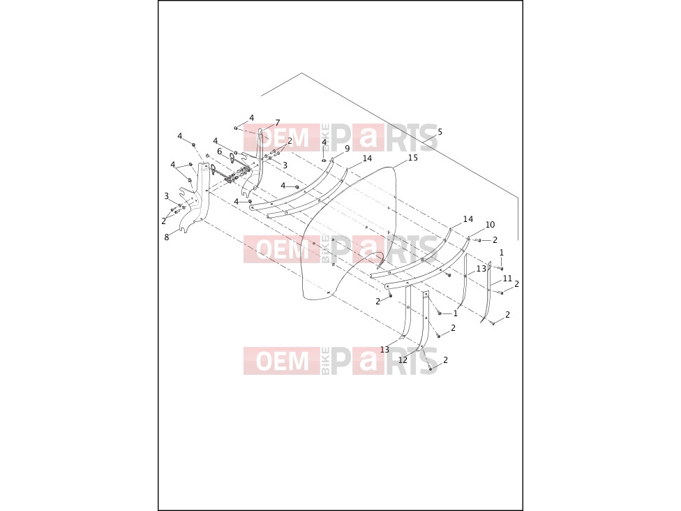 Harley-Davidson 2013 DYNA DYNA FAT BOB  - FXDF WINDSHIELD